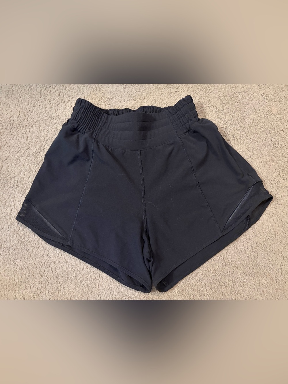 lululemon athletica Black High-Waist Athletic Shorts